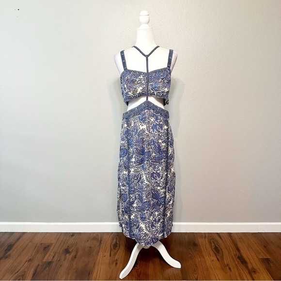 Free People Blue and White Floral Dress - Picture 2 of 16